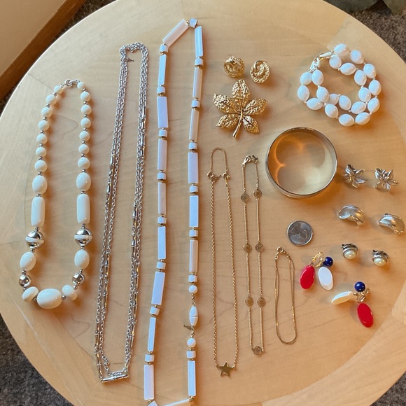 Trifari Jewelry - Trifari LOT of  Necklaces, Bracelets, Brooch  & Clip On Earrings Collection